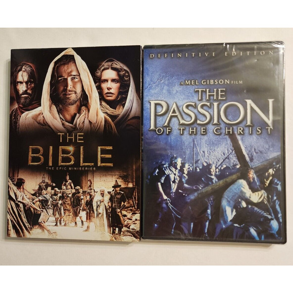 Spiritual DVD Lot of 4: The Bible TV Miniseries, The Passion of the Christ. etc - Picture 2 of 5
